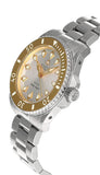 Gucci Dive Automatic 18K Gold Silver Dial Silver Steel Strap Watch for Men - YA136357 Authentic Buy Shop Now