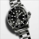 Gucci Dive Automatic Black Dial Silver Steel Strap Watch for Men - YA136353 Authentic Buy Shop Now