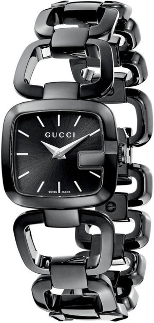 Gucci G Gucci 125 G Series Bracelet Black Dial Watch For Women - YA125403 Authentic Buy Shop Now