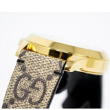 Gucci G Timeless Brown Dial Brown Leather Strap Watch For Women - YA1264056 Authentic Buy Shop Now