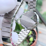 Gucci Diamantissima Quartz White Dial Silver Steel Strap Watch For Women - YA141402 Authentic Buy Shop Now