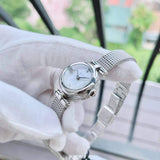 Gucci Diamantissima Diamonds Mother of Pearl Dial Silver Mesh Bracelet Watch for Women - YA141512 Authentic Buy Shop Now