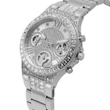 Guess Moonlight Multi Function Diamonds Silver Dial Silver Steel Strap Watch for Women - GW0320L1 Authentic Buy Shop Now