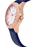 Guess Swirl Analog Quartz White Dial Blue Rubber Strap Watch for Women - W1096L4 Authentic Buy Shop Now