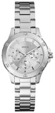 Guess Mist Quartz Silver Dial Silver Steel Strap Watch For Women - W0443L1 Authentic Buy Shop Now