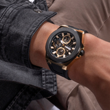 Guess Legacy Black Dial Black Rubber Strap Watch for Men - W1049G5 Authentic Buy Shop Now