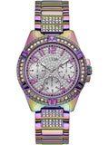 Guess Lady Frontier Diamonds Silver Dial Multicolor Steel Strap Watch for Women - GW0044L1 Authentic Buy Shop Now