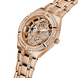 Guess Allara Quartz Rose Gold Dial Rose Gold Steel Strap Watch For Women - GW0604L3 Authentic Buy Shop Now