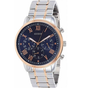 Guess Hendrix Chronograph Blue Dial Two Tone Steel Strap Watch for Men - W1309G4 Authentic Buy Shop Now