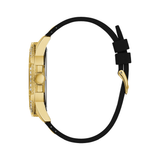 Guess Frontier Crystals Black Dial Black Silicone Strap Watch For Men - W1132G1 Authentic Buy Shop Now