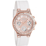 Guess Moonlight Diamonds White Dial White Rubber Strap Watch for Women - GW0257L2 Authentic Buy Shop Now