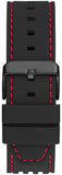 Guess Phoenix Multifunction Analog Red Dial Black Silicone Strap Watch For Men - GW0499G4 Authentic Buy Shop Now