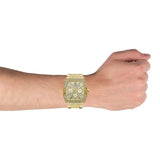Guess Phoenix Multifunction Crystals Gold Dial Gold Steel Strap Watch For Men - GW0094G2 Authentic Buy Shop Now