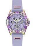 Guess Queen Quartz Purple Dial Purple Silicone Strap Watch For Women - GW0536L4 Authentic Buy Shop Now