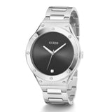 Guess Scope Black Dial Silver Steel Strap Watch for Men - GW0427G1 Authentic Buy Shop Now