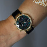 Guess Solstice Green Dial Black Rubber Strap Watch for Women - GW0113L1 Authentic Buy Shop Now