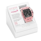 Guess Sporting Black Dial Pink Rubber Strap Watch for Men - GW0032G1 Authentic Buy Shop Now