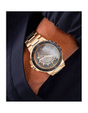 Guess Track Grey Dial Gold Steel Strap Watch for Men - GW0426G2 Authentic Buy Shop Now