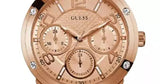Guess Studio Rose Gold Dial Rose Gold Steel Strap Watch For Women - W0778L3 Authentic Buy Shop Now