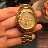 Guess BFF Multifunction Gold Dial Gold Steel Strap Watch for Men - W0231L2 Authentic Buy Shop Now