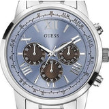 Guess Horizon Chronograph Quartz Blue Dial Silver Steel Strap Watch for Men - W0379G6 Authentic Buy Shop Now