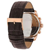 Guess Horizon Quartz Champagne Dial Brown Leather Strap Watch For Women - W0380G4 Authentic Buy Shop Now