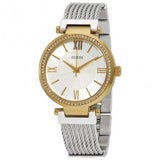 Guess Soho Diamonds Silver Dial Silver Mesh Bracelet Watch for Women - W0638L7 Authentic Buy Shop Now