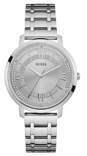 Guess Montauk Silver Dial Stainless Steel Watch For Women - W0933L1 Authentic Buy Shop Now