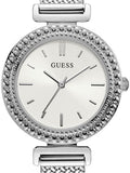 Guess Quartz Silver Dial Silver Mesh Bracelet Watch For Women - W1152L1 Authentic Buy Shop Now