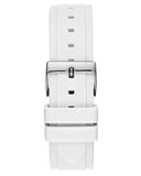 Guess Zena Analog White Dial White Rubber Strap Watch For Women - W1094L1 Authentic Buy Shop Now