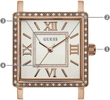 Guess Highline Off White Dial Rose Gold Stainless Steel Mesh Strap Watch For Women - W0826L3 Authentic Buy Shop Now
