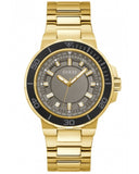 Guess Track Grey Dial Gold Steel Strap Watch for Men - GW0426G2 Authentic Buy Shop Now