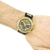 Guess Frontier Crystals Black Dial Black Silicone Strap Watch For Men - W1132G1 Authentic Buy Shop Now