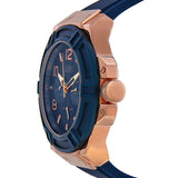 Guess Rigor Blue Dial Blue Silicone Strap Watch For Men - W0247G3 Authentic Buy Shop Now