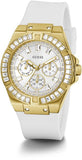Guess Venus Diamonds White Dial White Rubber Strap Watch for Women - GW0118L5 Authentic Buy Shop Now