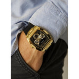 Guess Phoenix Multifunction Black Dial Black Leather Strap Watch for Men - GW0202G1 Authentic Buy Shop Now