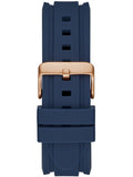 Guess Commander Blue Dial Blue Rubber Strap Watch for Men - GW0211G4 Authentic Buy Shop Now