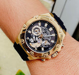 Guess Third Gear Analog Blue Dial Blue Rubber Strap Watch for Men - GW0334G3 Authentic Buy Shop Now