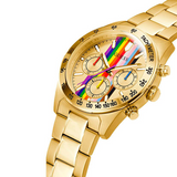 Guess Eclipse Multifunction Gold Dial Gold Steel Strap Watch for Women - GW0433L1 Authentic Buy Shop Now