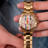 Guess Eclipse Multifunction Gold Dial Gold Steel Strap Watch for Women - GW0433L1 Authentic Buy Shop Now