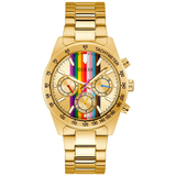 Guess Eclipse Multifunction Gold Dial Gold Steel Strap Watch for Women - GW0433L1 Authentic Buy Shop Now