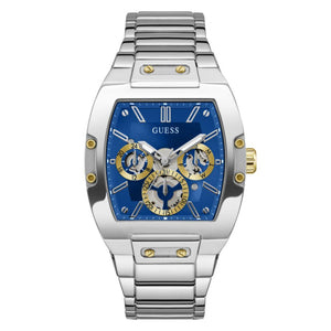 Guess Phoenix Multifunction Blue Dial Silver Steel Strap Watch For Men - GW0456G5 Authentic Buy Shop Now