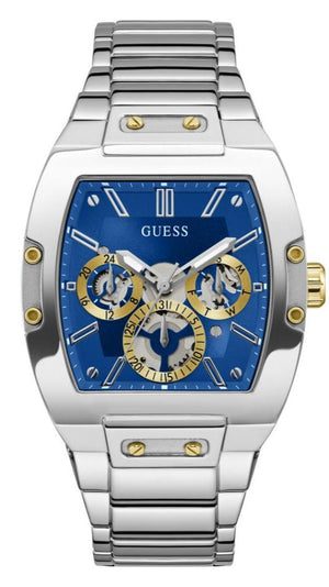 Guess Phoenix Multifunction Blue Dial Silver Steel Strap Watch For Men - GW0456G5 Authentic Buy Shop Now