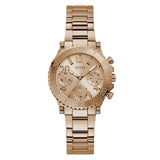Guess Cosmic Chronograph Rose Gold Dial Rose Gold Steel Strap Watch for Women - GW0465L2 Authentic Buy Shop Now