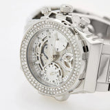 Guess Fusion Chronograph Crystals Silver Dial Silver Steel Strap Watch For Women - GW0552L1 Authentic Buy Shop Now