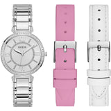 Guess Montage Quartz Silver Dial Silver Steel Strap Watch For Women - GW0588L2 Authentic Buy Shop Now