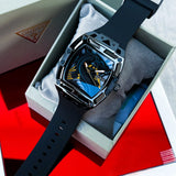 Guess Legend Analog Black Dial Black Rubber Strap Watch For Men - GW0648G1 Authentic Buy Shop Now