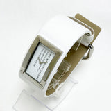 Marc Jacobs Champagne Dial White Leather Strap Watch for Women - MBM2043 Authentic Buy Shop Now