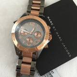 Marc Jacobs Marc Chronograph Grey Dial Two Tone Steel Strap Watch for Men - MBM3157 Authentic Buy Shop Now
