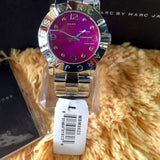 Marc Jacobs Amy Pink Dial Silver Steel Strap Watch for Women - MBM8623 Authentic Buy Shop Now